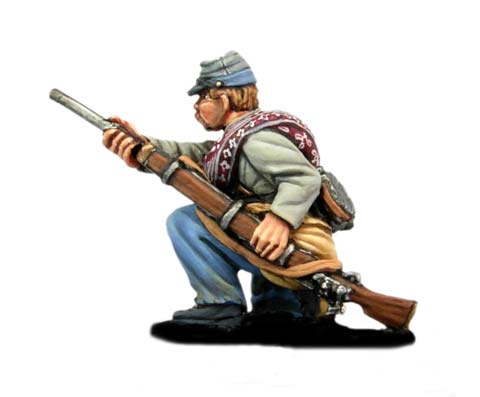 Soldado Confederado Cargando - Escala 28mm
