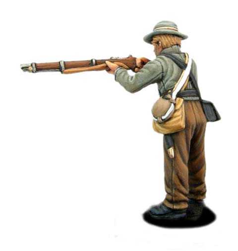 Soldado Confederado Disparando - Escala 28mm