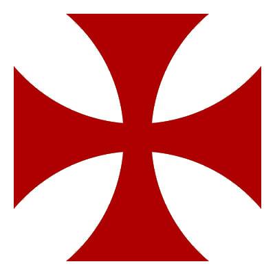 Cruz Pate en rojo - Templaria