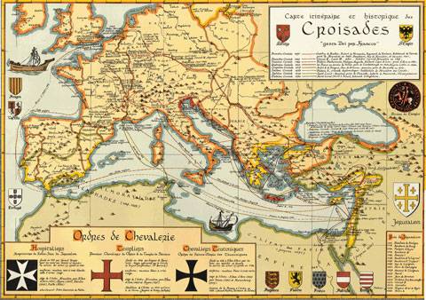 Mapa de las Cruzadas