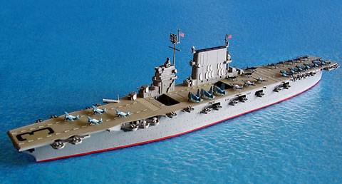 Portaaviones de EEUU "USS SARATOGA (CV-3)". 