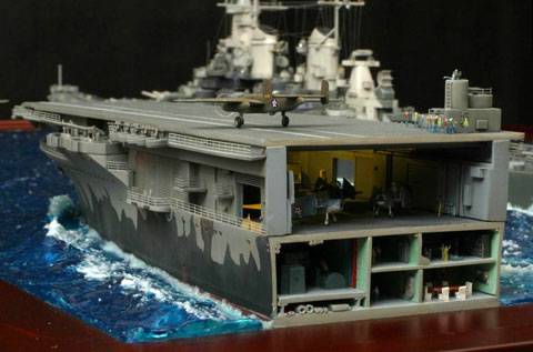 Diorama Naval Missouri - Escala 1/700. 