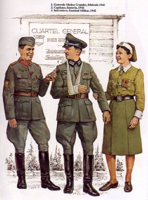 La división 250. Einheit spanischer Freiwilliger de la Wehrmacht