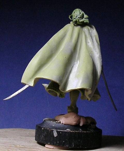 Figura de un Elfo modelado con masillas Milliput y Duro - Paso 10