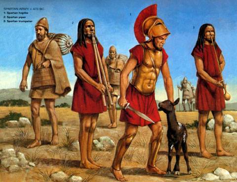 Ejercito espartano - 470 d.C.
