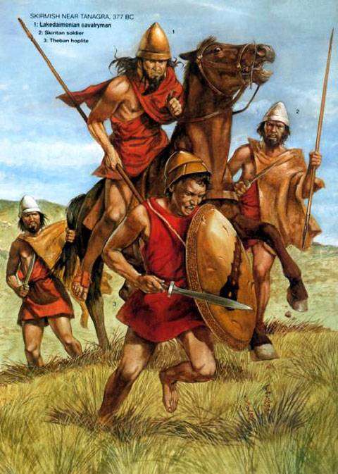Skirmish Near Tanagra 377 d.C. 