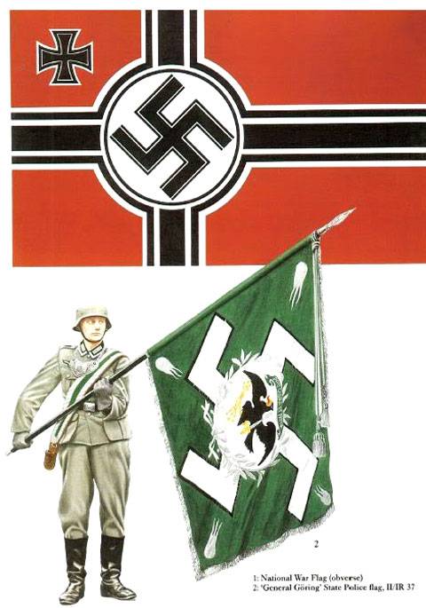 Banderas del Tercer Reich - Wehrmacht.  