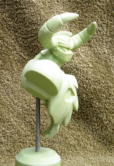 Interesante pieza la de este busto a escala de 160mm reprresentando a Gaikin ( Gladiador ), un pedazo de super robot protagonista de series de anime japonesas producidas por Toei Animation. 
