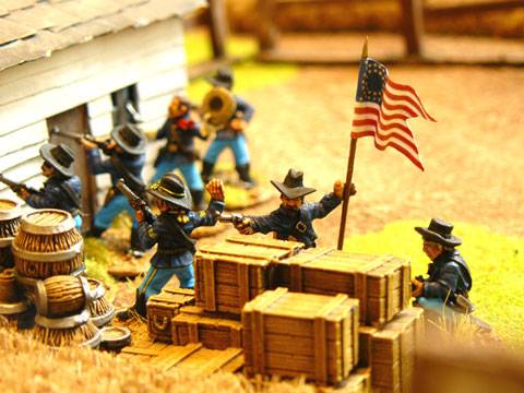 Gerónimo y su grupo de guerreros apaches ataca por sorpresa un puesto de avanzada del ejército de EE.UU