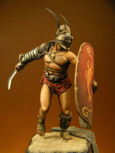hay que destacar sobre todo lo que son las zonas de color carne del gladiador consiguiendo unos musculos muy reales
