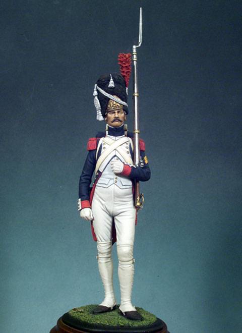 La miniatura es un Granadero de la Guardia Imperial de Napoleon.