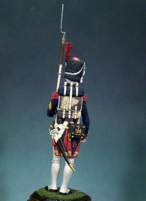 La miniatura es un Granadero de la Guardia Imperial de Napoleon.