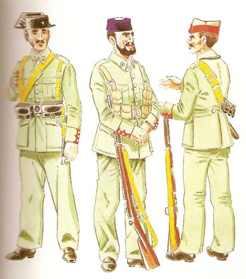 GUERRA DE 1936-1939   Guardia Civil en uniforme de servicio (1936) Guardia Civil de los defensores del Alcazar de Toledo (1936) Guardia de Campaña (1936-39)