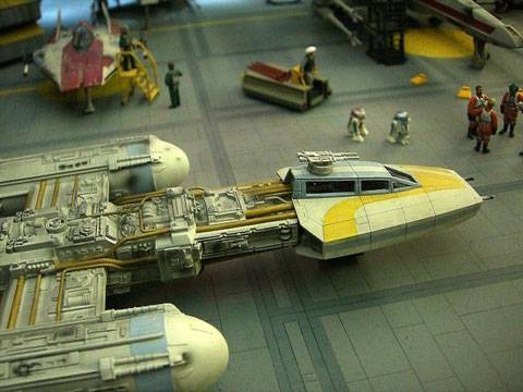 Lanzadera en Hangar - Base Rebelde de Star Wars