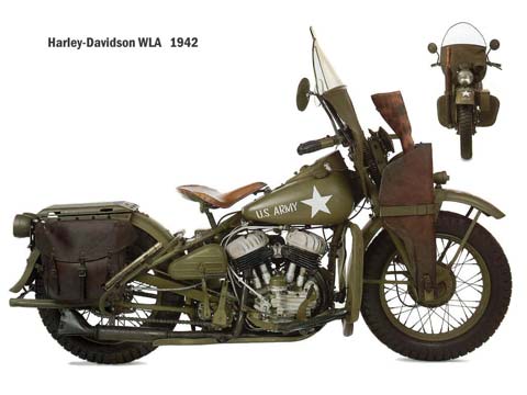 Motocicleta Militar Harley Davidson - Escala 1/35