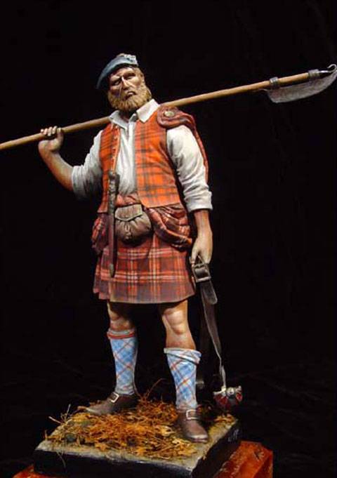guerrero de un clan montañes durante 1746.