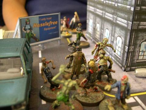 Partida de wargame Zombie Invasion jugada por el grupo Napnuts en Singapur 
