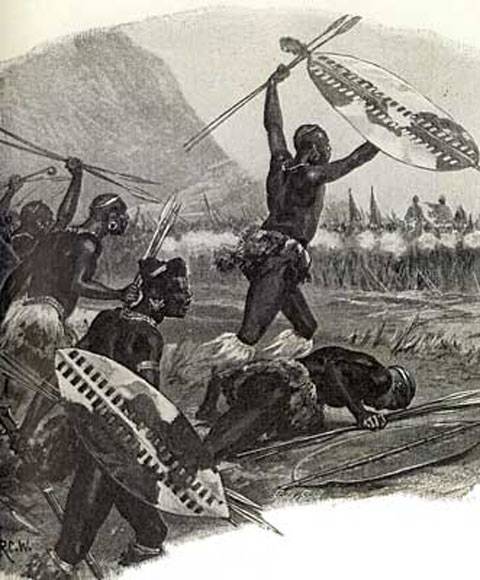 Los zulúes no hicieron prisioneros y mataron a casi todos, tan sólo 55 militares británicos y 300 nativos consiguieron huir. Después de la batalla, los zulúes, siguiendo su tradición, abrieron los cuerpos de los muertos para liberar los espíritus. 