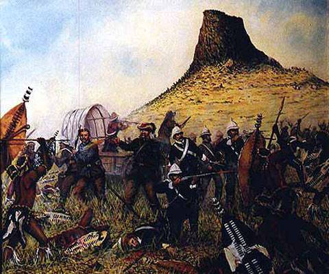 Los zulúes no hicieron prisioneros y mataron a casi todos, tan sólo 55 militares británicos y 300 nativos consiguieron huir. Después de la batalla, los zulúes, siguiendo su tradición, abrieron los cuerpos de los muertos para liberar los espíritus. 