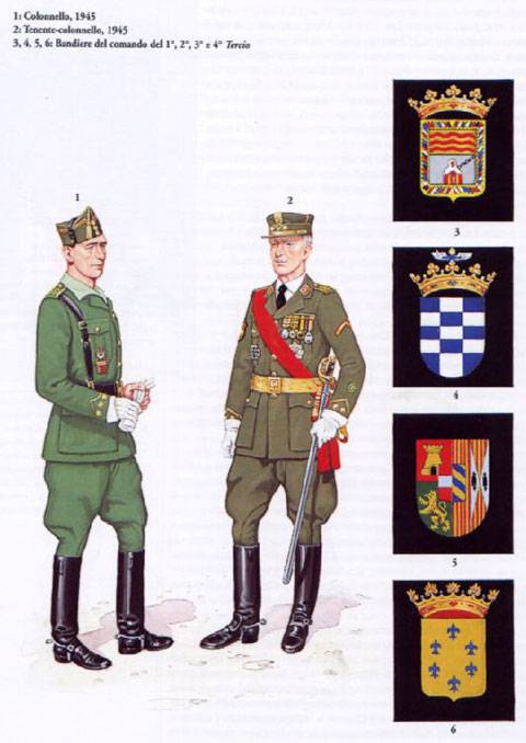 Corononel, Teniente Coronel y Banderas - La Legion 