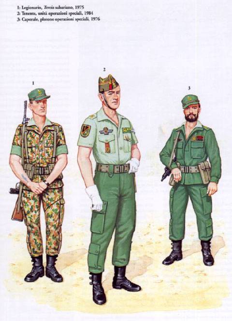 Legionario, Teniente unidad especial y Cabo - La Legion 