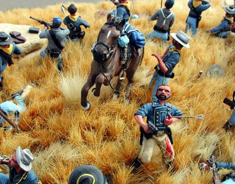 Diorama de La Batalla de Little Big Horn - Montana 1876