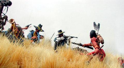 Diorama de La Batalla de Little Big Horn - Montana 1876