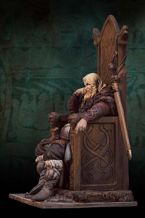 Lord Norse sentado en su trono - Escala 54mm