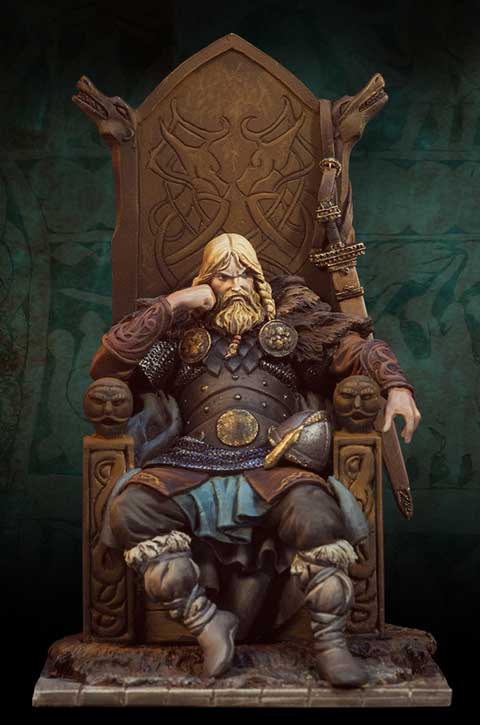 Lord Norse sentado en su trono - Escala 54mm