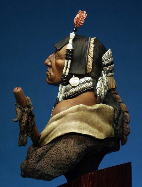 Busto Mandan Indio - Escala 200mm