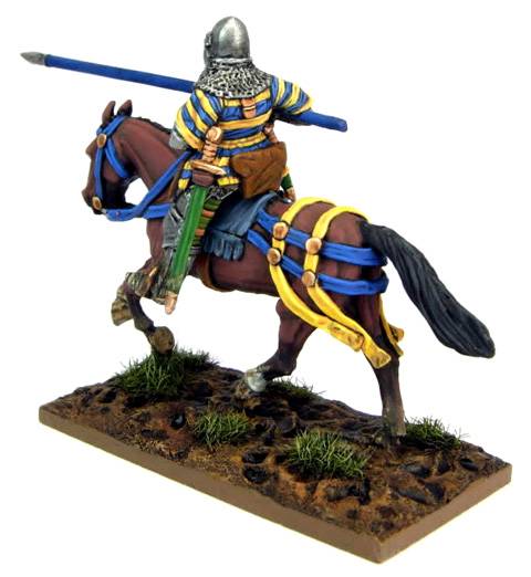 hombre de armas a caballo frances durante la batalla de Agincourt