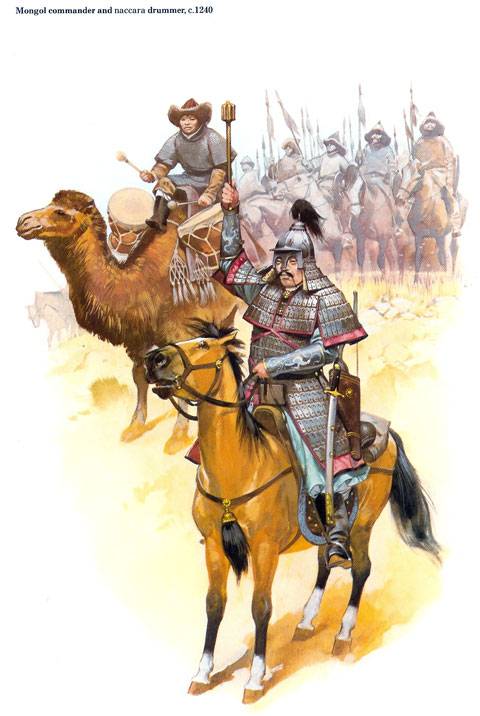 Comandante y Musico Mongol -  1240