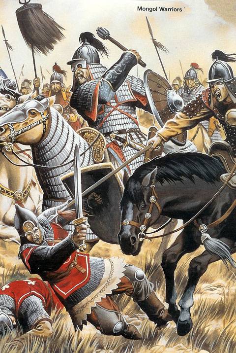 Ataque de la caballeria Mongol
