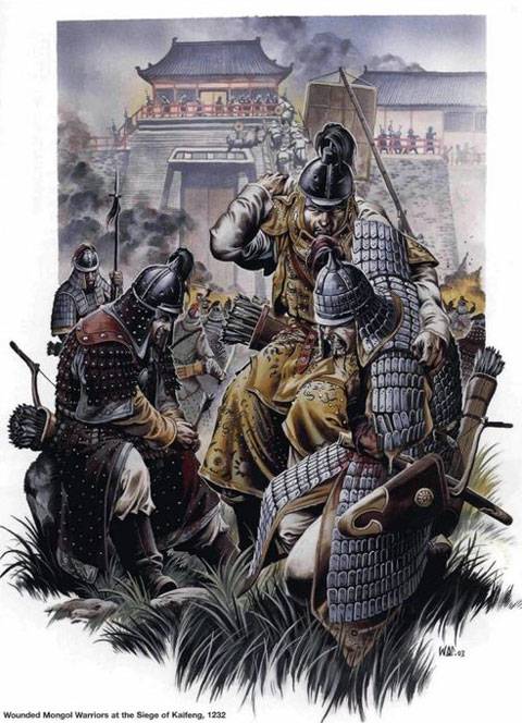 Guerreros Mongoles en China - 1232