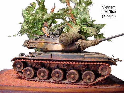 Soldado y Tanque en Vietnam - Escala 1:32 - Resina y PLastico