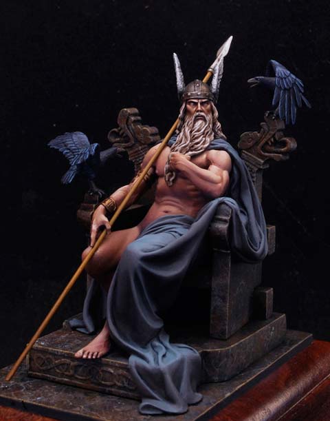 Dios Mitologico Nordico Odin - Escala 70mm