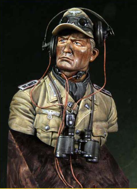 Busto 3 de un Oficial de Comunicaciones de un Panzer - Escala 1/10