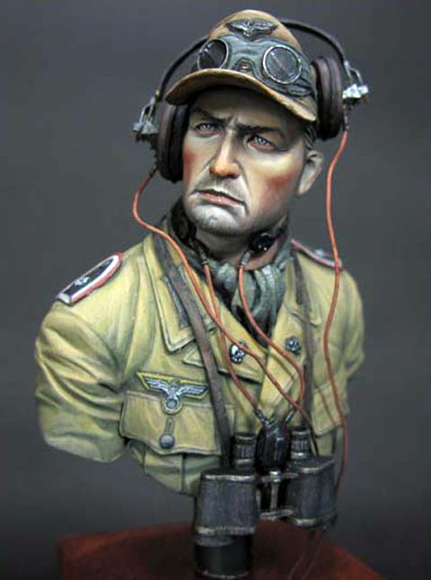 Busto 2 de un Oficial de Comunicaciones de un Panzer - Escala 1/10