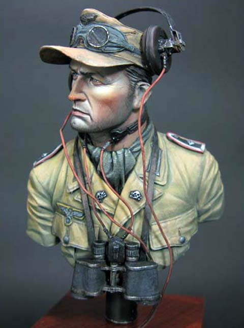 Busto 2 de un Oficial de Comunicaciones de un Panzer - Escala 1/10