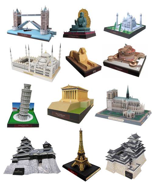 Paper Models de Edificios Famosos gratis para imprimir y montar