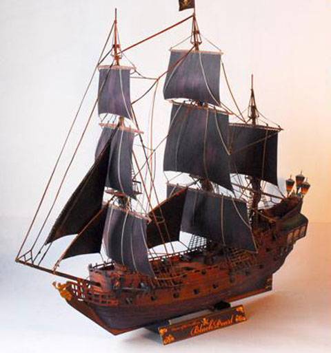 flotador ordenar darse cuenta Miniaturas JM » Recortables de Papel » Recortable del Barco pirata La Perla  Negra
