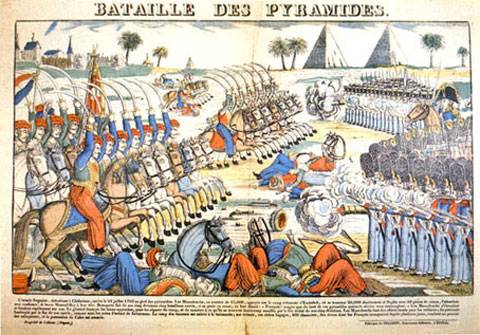 La Batalla de las Pirámides tuvo lugar el 21 de julio de 1798
