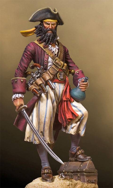 Pirata Barbanegra, leyenda de los 7 mares. 