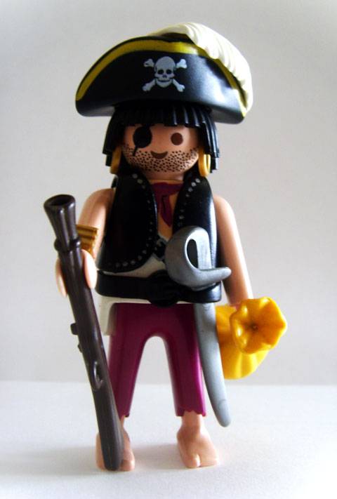 Pirata nº 01 perteneciente a la Serie Aventuras Historicas de Playmobil.