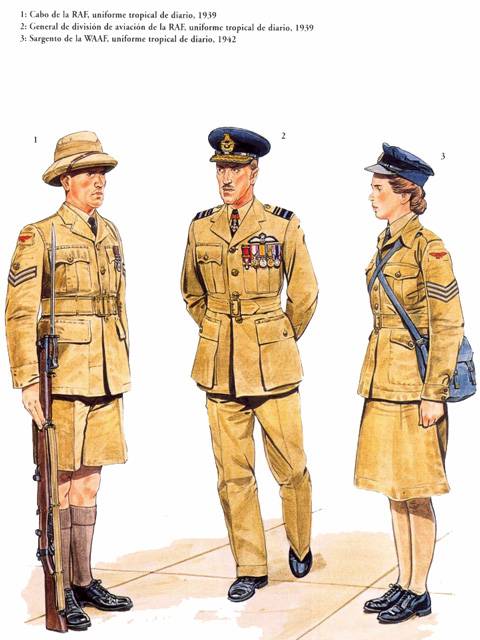 Uniformes Britanicos - La RAF 1939/45