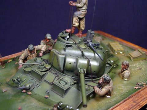 M4 Sherman en el Rio Po - Escala 1/35