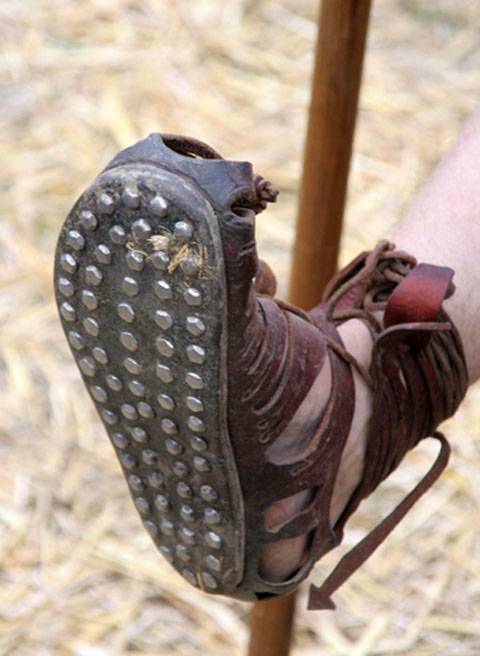 sandalias de un legionario romano