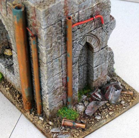 Magnificas ruinas de un edificio gotico para jugar con nuestras figuras de wargames