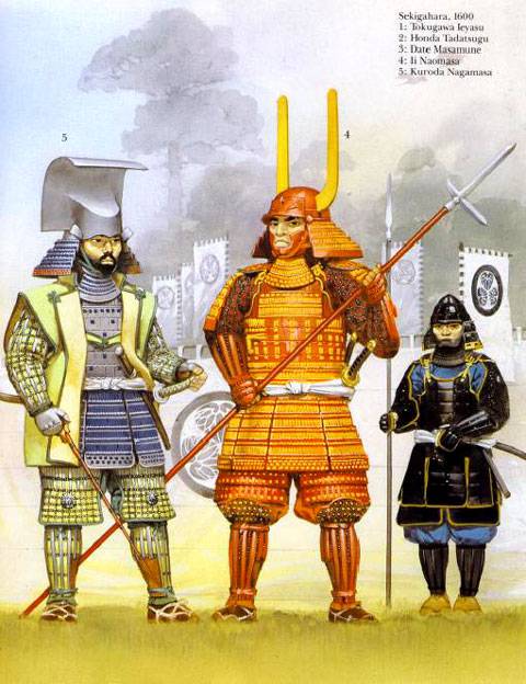 Sekigahara - 1600 4. Ii Naomasa 5. Kuroda Nagamasa