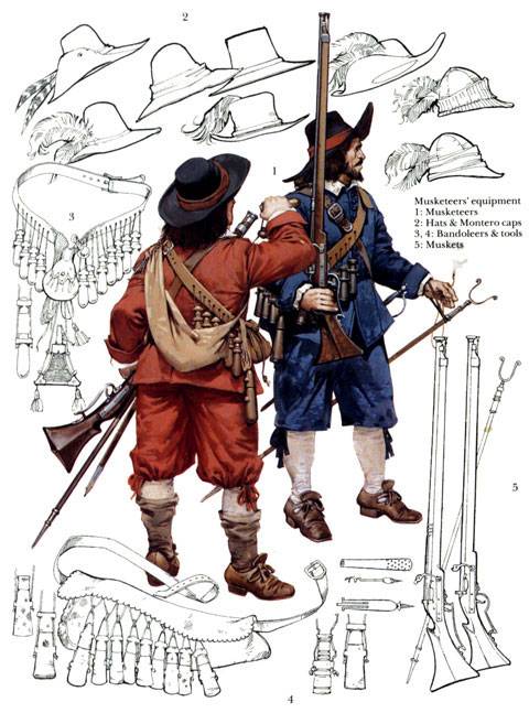 Mosqueteros - Guerra Civil Inglesa 1642 - 1651